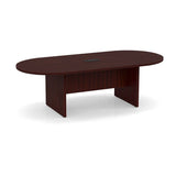 Classic Laminate Series 6' Racetrack Style Conference Table w/ Slab Base