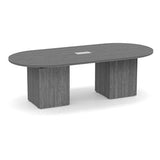 Classic Laminate Series 8' Racetrack Conference Table w/ Cube Base
