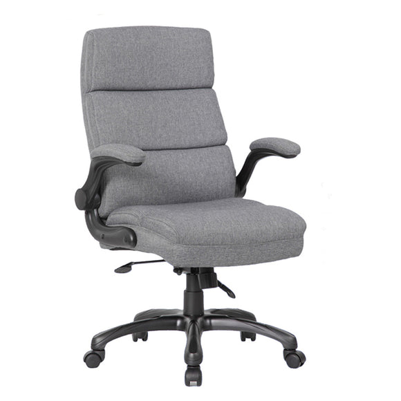 Executive High Back Fabric Chair, Gray