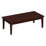 Classic Laminate Series 48"x24" Coffee Table w/ Solid Wood Base