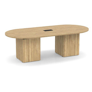 Classic Laminate Series 8' Racetrack Conference Table w/ Cube Base