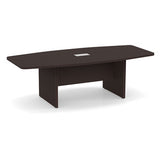 Classic Laminate Series 8' Boat Shaped Conference Table w/ Slab Base