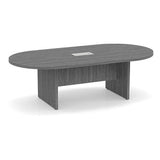 Classic Laminate Series 6' Racetrack Style Conference Table w/ Slab Base