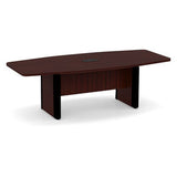 Classic Laminate Series 8' Boat Shaped Conference Table w/ Accent Base