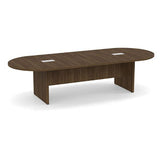 Classic Laminate Series 10' Racetrack Style Conference Table w/ Slab Base