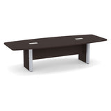 Classic Laminate Series 10' Boat Shaped Conference Table w/ Accent Base