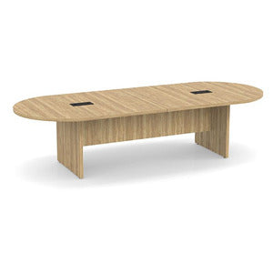 Classic Laminate Series 10' Racetrack Style Conference Table w/ Slab Base