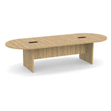 Classic Laminate Series 10' Racetrack Style Conference Table w/ Slab Base