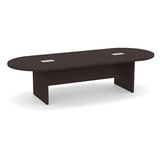 Classic Laminate Series 10' Racetrack Style Conference Table w/ Slab Base