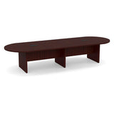 Classic Laminate Series 12' Racetrack Style Conference Table w/ Slab Base