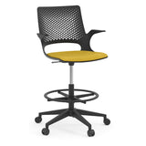 Konfurb Harmony Series Stool, Black Frame