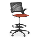 Konfurb Harmony Series Stool, Black Frame