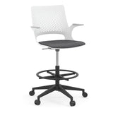 Konfurb Harmony Series Stool, Grey Frame