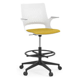 Konfurb Harmony Series Stool, Grey Frame