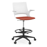 Konfurb Harmony Series Stool, Grey Frame
