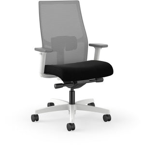 HON Ignition Mid-back Task Chair, Black Seat - Fog Mesh Back/Designer White Frame