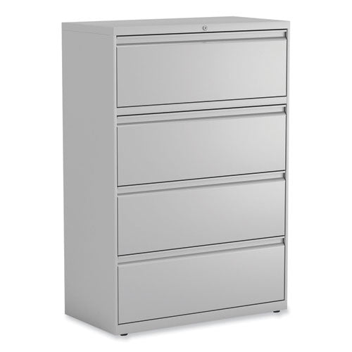 Alera Lateral File, 4 Legal/Letter-Size File Drawers, Light Gray, 36