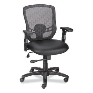 Alera Linhope Chair, Supports Up to 275 lb, Black Seat/Back, Black Base