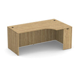 Classic Laminate Series 71"x 30/42" Desk Shell w/ Right Hand Corner Extension