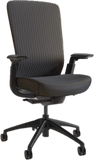 Konfurb Neza Series High-Back 3D Textured Mesh Back Multifunction Chair w/ 4D Arms, Black
