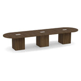 Classic Laminate Series 14' Racetrack Conference Table w/ Cube Base