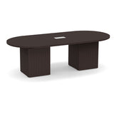 Classic Laminate Series 8' Racetrack Conference Table w/ Cube Base