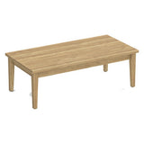 Classic Laminate Series 48"x24" Coffee Table w/ Solid Wood Base