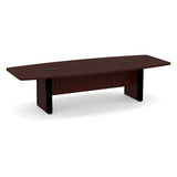 Classic Laminate Series 10' Boat Shaped Conference Table w/ Accent Base