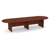 Classic Laminate Series 12' Racetrack Style Conference Table w/ Slab Base