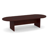 Classic Laminate Series 10' Racetrack Style Conference Table w/ Slab Base