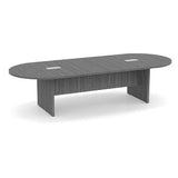 Classic Laminate Series 10' Racetrack Style Conference Table w/ Slab Base