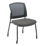 Baker Series Mesh Back Stackable Guest Chair without Arms - Black