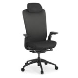Konfurb Neza Series High-Back 3D Textured Mesh Back Multifunction Chair w/ 4D Arms, Black