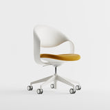 Konfurb Loop Series Tilter Chair, White Frame