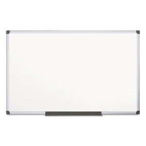 BVCMA2107170 MasterVision Value Lacquered Steel Magnetic Dry Erase Board, 48 x 96, White, Aluminum Frame