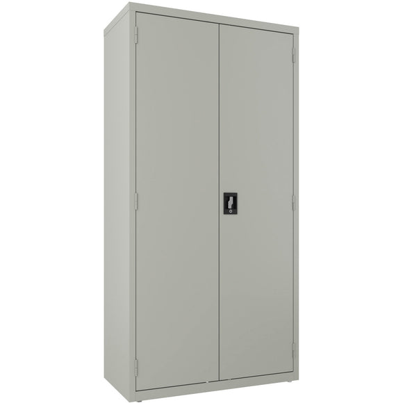 Lorell Steel Wardrobe Storage Cabinet, Light Gray