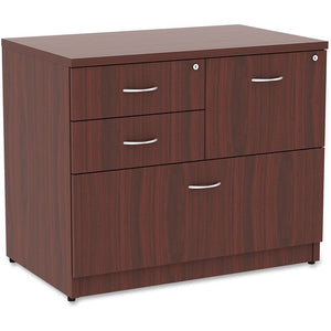 Lorell Essentials 4-Drawer Multi-File Cabinet, Mahogany