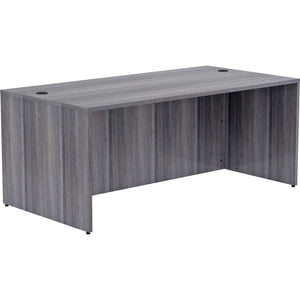 Lorell Essentials Desk Shell, 72"x36", Weathered Charcoal