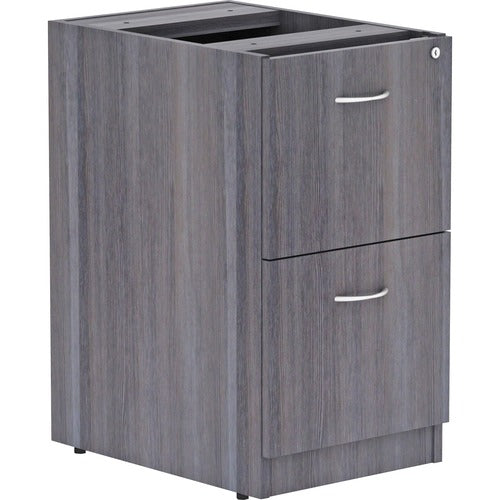Lorell Essentials Full File/File Pedestal, Weathered Charcoal