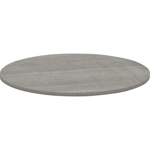 Lorell Essentials 48" Round Conference Table, Weathered Charcoal (Top Only)