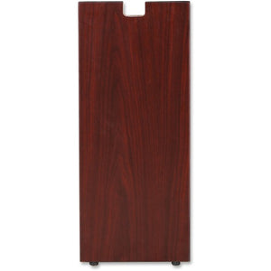 Lorell Essentials Credenza Half Leg, Mahogany