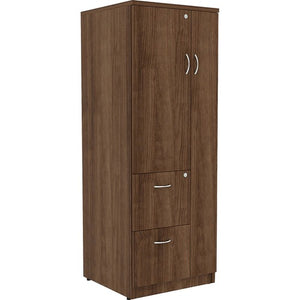 Lorell Essentials Personal Storage Tower, Walnut