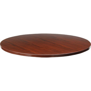 Lorell Essentials 42" Round Conference Table Top, Mahogany (Top Only)