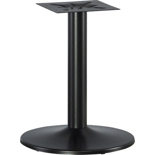 Lorell Essentials Metal Base for Round Table Tops, Black (Base Only)