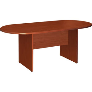Lorell Essentials 72" Oval Conference Table, Cherry