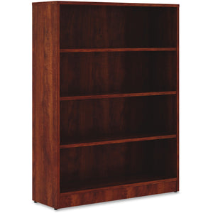 Lorell Essentials Four Shelf Bookcase, 48"H, Cherry