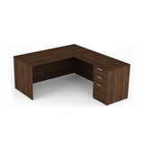 60x72 L-Desk w/ Single Full Pedestal