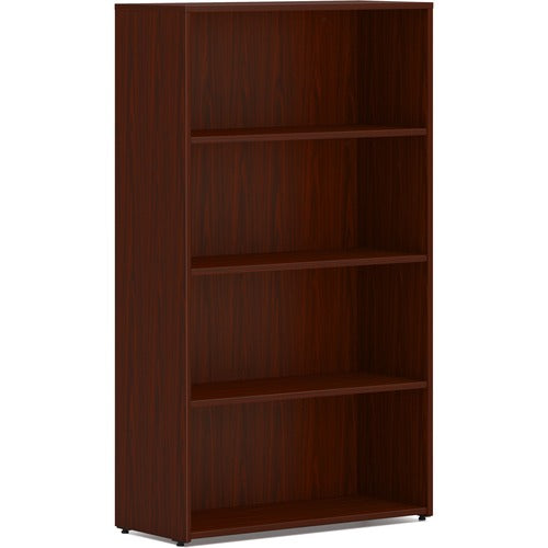 HON Mod 4-Shelf Bookcase, Mahogany