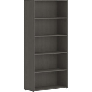 HON Mod 5-Shelf Bookcase, Slate Teak