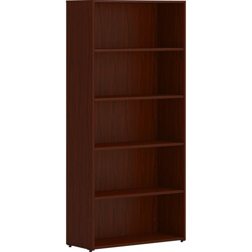 HON Mod 5-Shelf Bookcase, Mahogany